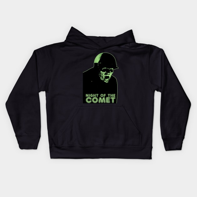 Zombie Motorcycle Cop Kids Hoodie by Breakpoint